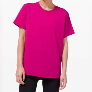 Lululemon All Yours Boyfriend Tee Raspberry